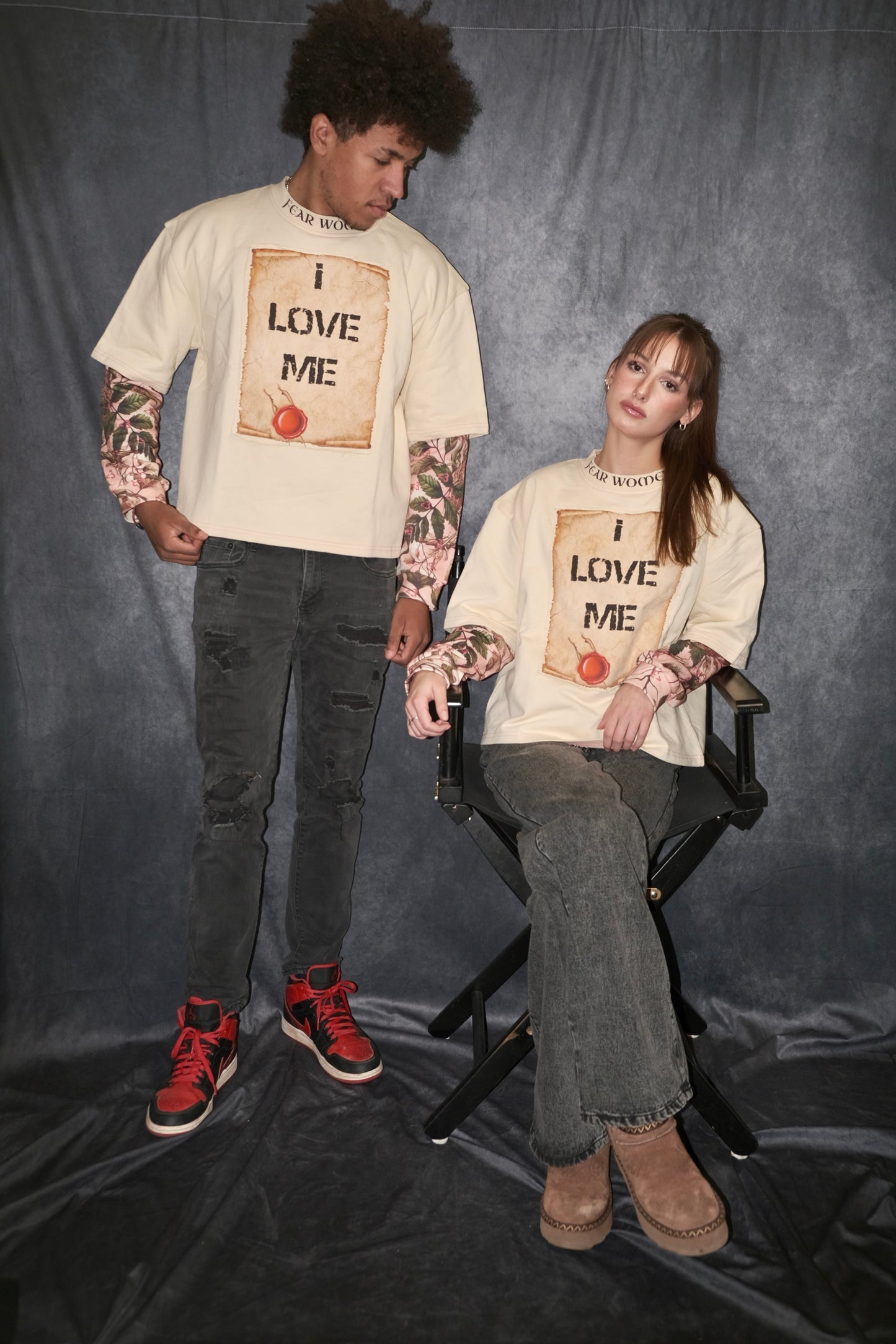 Double Layer Camo Hearts Shirt