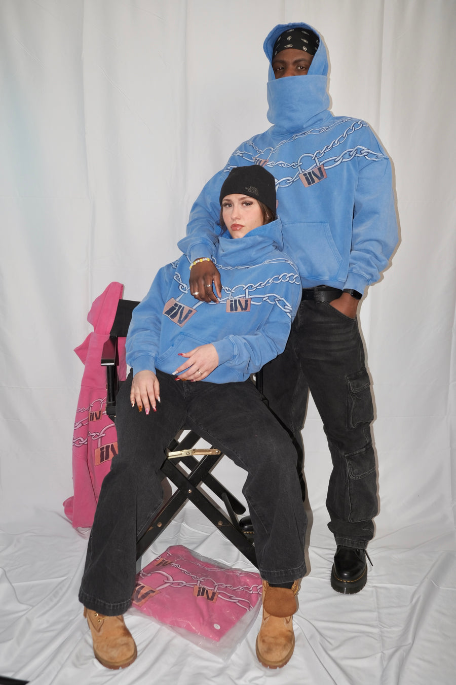 Lock-In Mask Hoodie — Blue